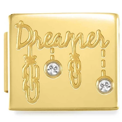 Nomination arany "DREAMER" charm - 230308/03