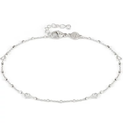 Nomination ezüst bokalánc cirkónia szívekkel - 241001/022