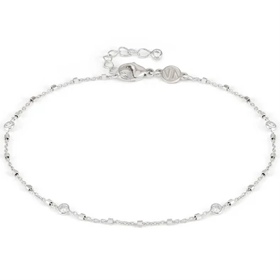 Nomination Anklets ezüst bokalánc cirkónia kövekkel - 241001/062