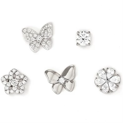 Nomination Sweetmadame 5 részes cirkónia köves ezüst fülbevaló szett - 242014/050 Nomination Sweetmadame 5 részes cirkónia köves ezüst fülbevaló szett - 242014/050