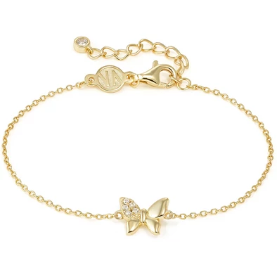 Nomination cirkónia pillangó aranyozott női karkötő - 242300/042