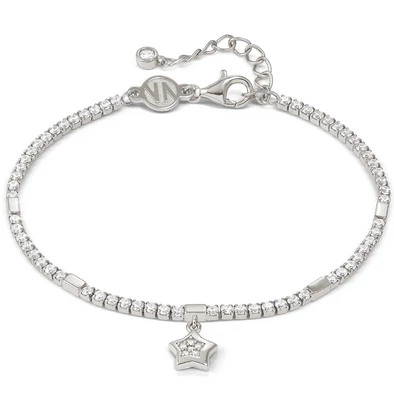 Nomination cirkónia köves ezüst női karkötő csillag függővel - 242302/007