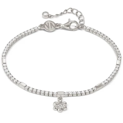 Nomination cirkónia köves ezüst női karkötő virág függővel - 242302/010