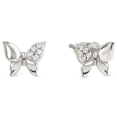 Nomination ezüst pillangó cirkónia köves fülbevaló - 242304/040