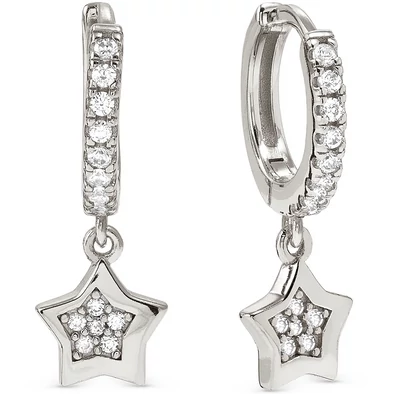 Nomination ezüst csillag karika fülbevaló - 242305/007