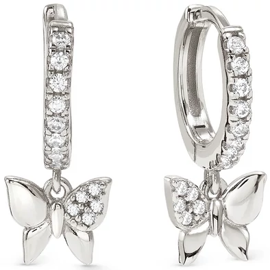 Nomination ezüst pillangó karika fülbevaló - 242305/040