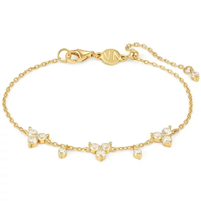 Nomination aranyozott karkötő cirkónia kövekkel - 242504/012