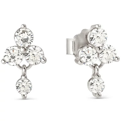 Nomination ezüst cirkónia köves fülbevaló - 242510/010