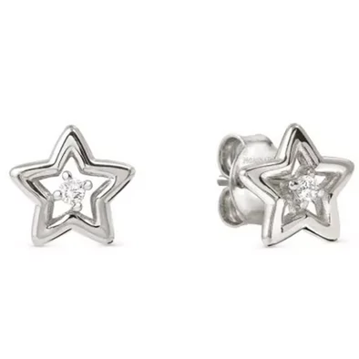 Nomination cirkónia köves ezüst csillag fülbevaló - 242603/007