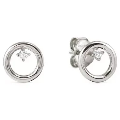 Nomination cirkónia köves ezüst kör fülbevaló - 242603/043