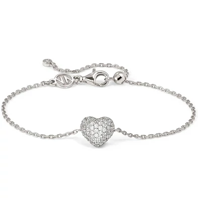 Nomination ezüst domború szíves karkötő - 242701/004