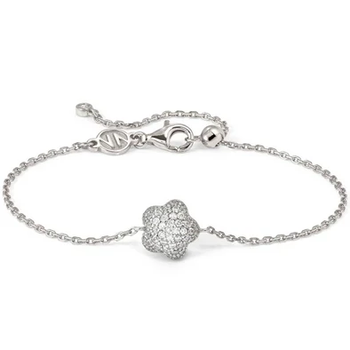 Nomination ezüst domború virágos karkötő - 242701/010