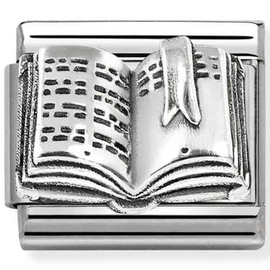 Nomination ezüst könyv charm  - 330101/85