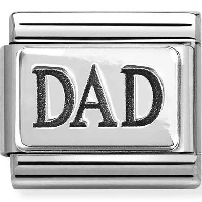 Nomination "DAD" ezüst charm - 330102/63