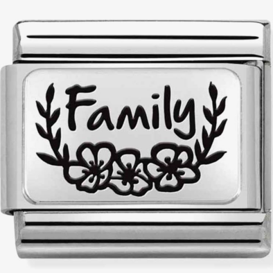 Nomination ezüst 'Family' charm - 330111/33
