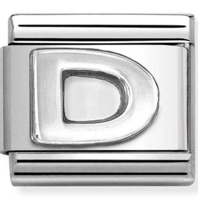 Nomination ezüst "D" charm - 330113/04