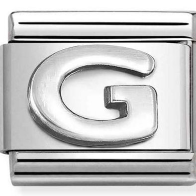Nomination ezüst "G" charm - 330113/07