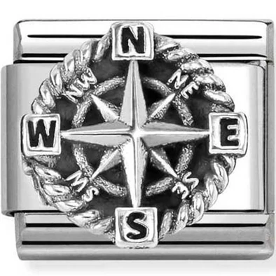Nomination iránytű charm - 330114/01