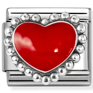 Nomination piros szív ezüst charm  - 330204/39 Nomination piros szív ezüst charm  - 330204/39