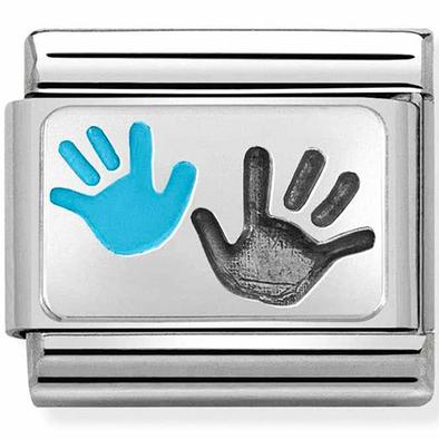 Nomination szülő és gyerek kéz charm - 330208/43