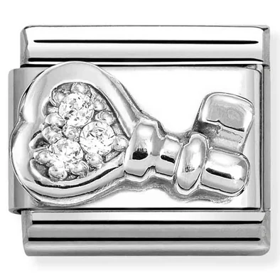 Nomination cirkónia kulcs ezüst charm  - 330304/48 Nomination cirkónia kulcs ezüst charm  - 330304/48