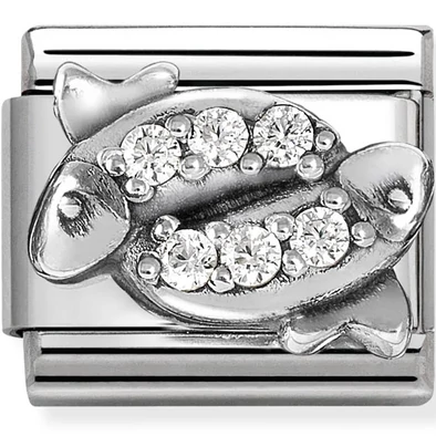 Nomination Halak csillagjegy ezüst charm  - 330326/12