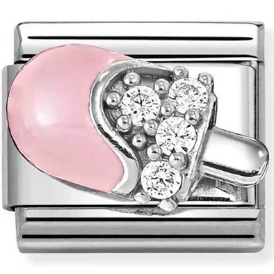 Nomination rózsaszín jégkrém charm - 330328/20