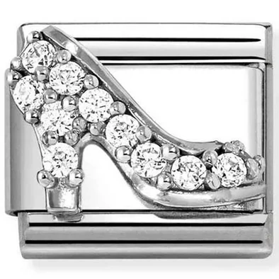 Nomination cirkónia köves magassarkú charm - 330328/23