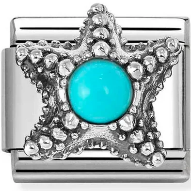 Nomination kék tengeri csillag charm - 330511/06