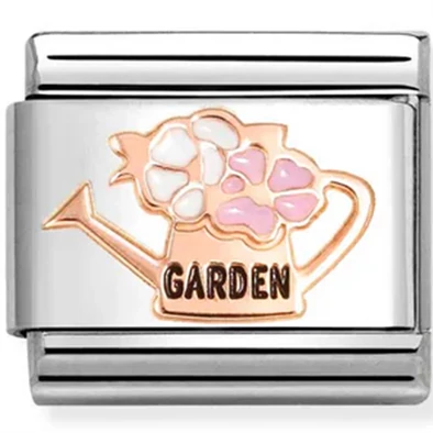 Nomination rozé "GARDEN" öntözőkanna ezüst charm - 430202/19