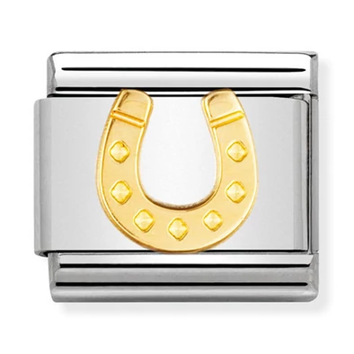 Nomination arany patkó charm - 030115/11