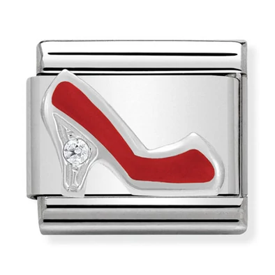 Nomination piros magassarkú charm - 330305/10