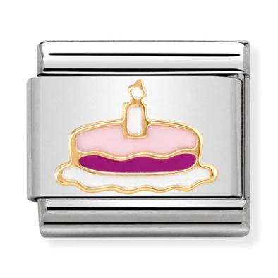 Nomination lila torta charm - 030285/05