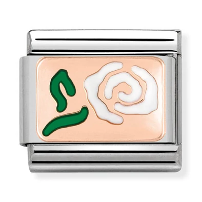 Nomination rozé arany rózsa charm - 430201/09