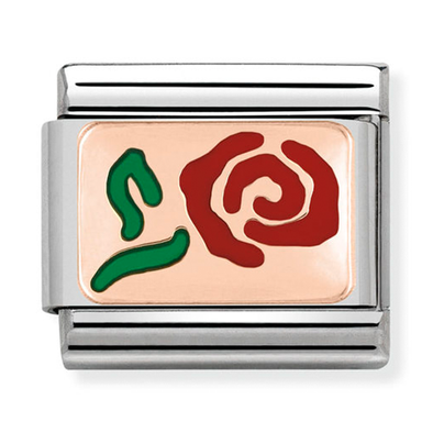 Nomination rozé arany rózsa charm - 430201/10