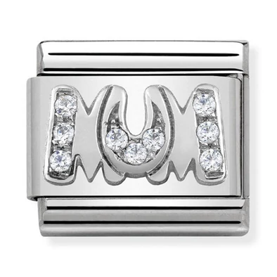 Nomination ezüst 'Mum' charm - 330316/08