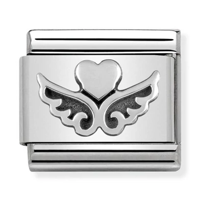 Nomination ezüst szív charm - 330101/13