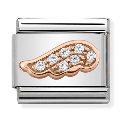 Nomination rozé arany szárny charm - 430302/05