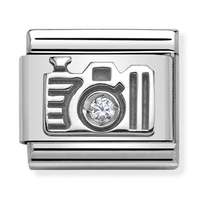 Nomination ezüst fényképezőgép charm - 330311/06