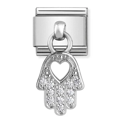 Nomination ezüst Fatima keze charm - 331800/20