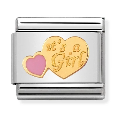 Nomination arany It's a girl charm - 030242/39