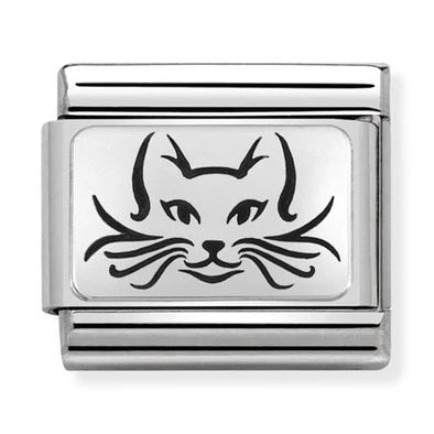 Nomination ezüst cica charm - 330109/05