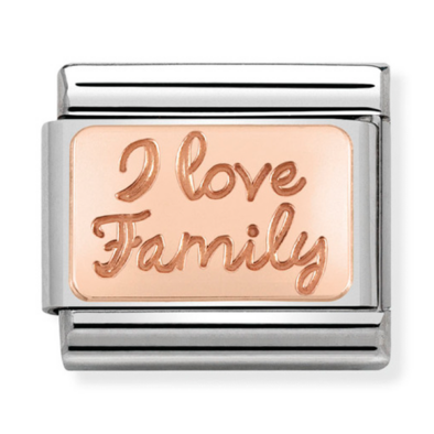 Nomination rozé arany család charm - 430101/41