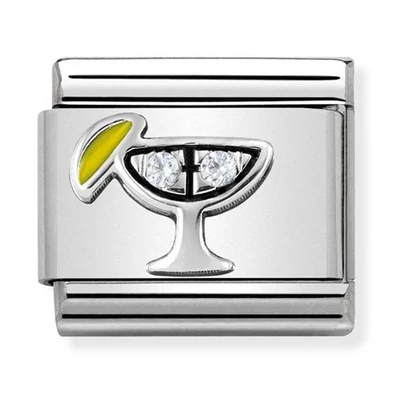 Nomination ezüst koktél charm - 330304/30