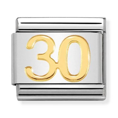 Nomination arany '30' szám charm - 030109/40