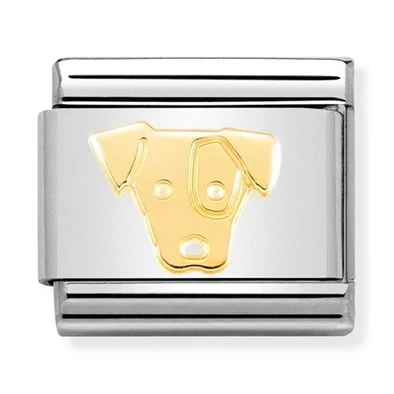 Nomination arany jack russel charm - 030162/58