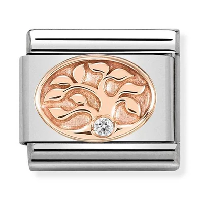 Nomination rozé arany életfa charm - 430305/12