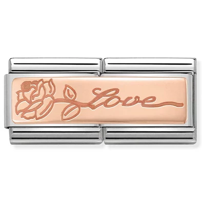 Nomination rozé arany 'Love' dupla charm - 430710/14