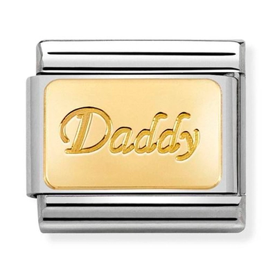 Nomination arany "Daddy" charm - 030153/18