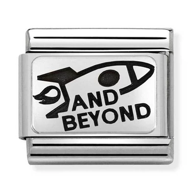 Nomination ezüst 'And Beyond' charm - 330109/25
